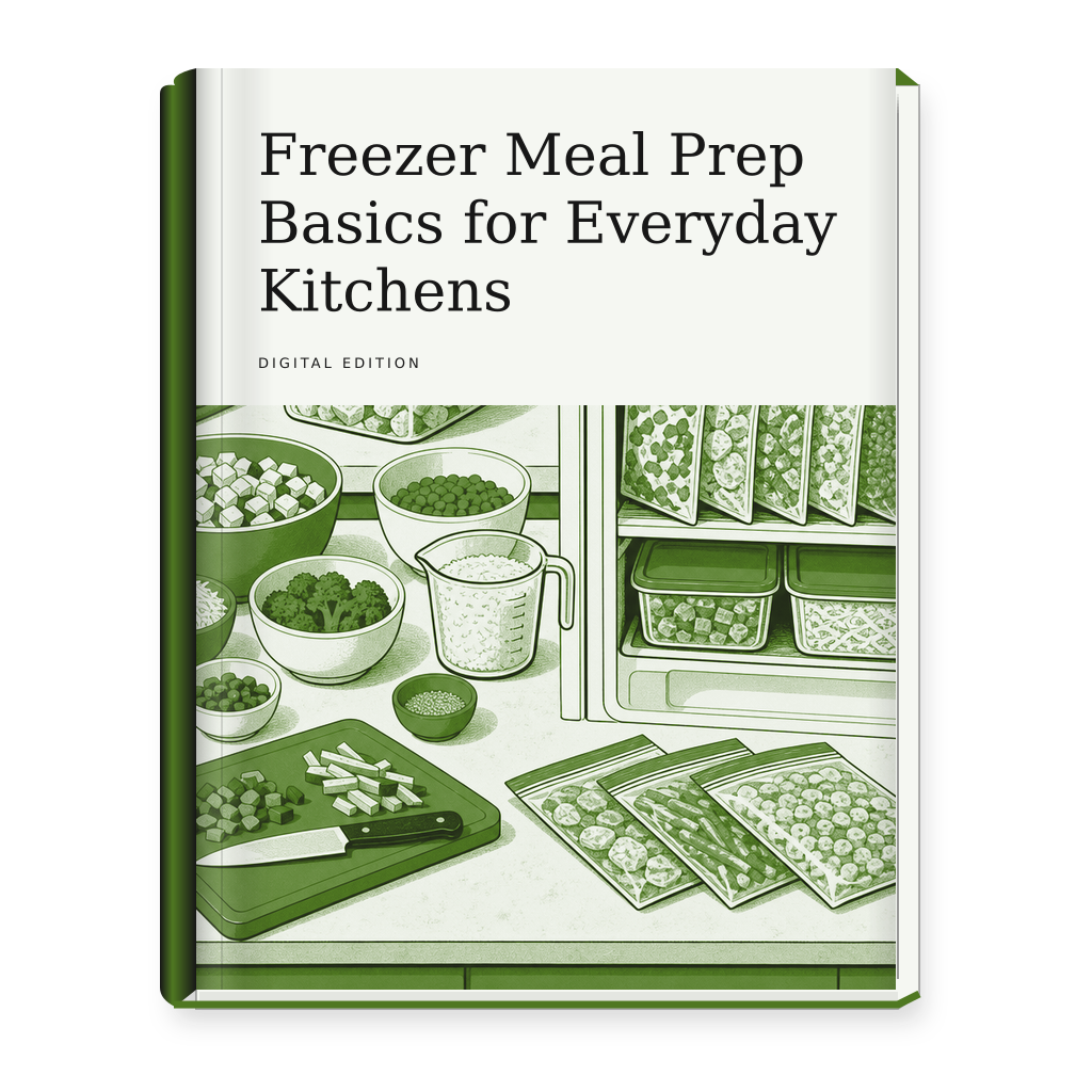 Freezer Meal Prep Basics for Everyday Kitchens ebook cover