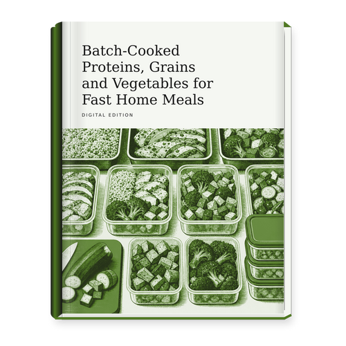 Batch-Cooked Proteins, Grains and Vegetables for Fast Home Meals ebook cover
